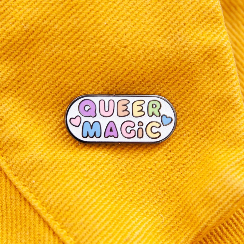 Queer Magic Enamel pin You're Welcome Club image 6