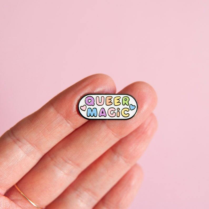 Queer Magic Enamel pin You're Welcome Club image 2