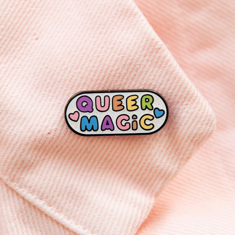 Queer Magic Enamel pin You're Welcome Club image 5