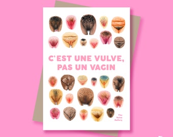 Postcard • C'est une Vulve, Pas un Vagin • The Vulva Gallery
