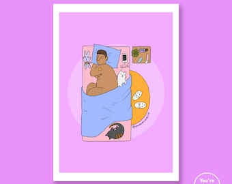 Art Print • Sleeping • You're Welcome Club