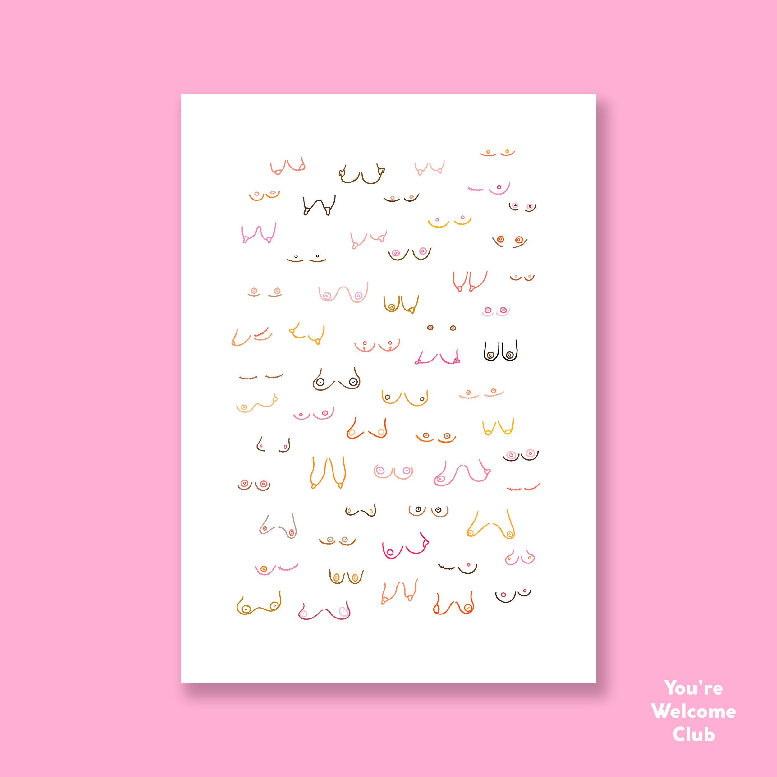 Art Print • All Boobs Are Beautiful • You're Welcome Club