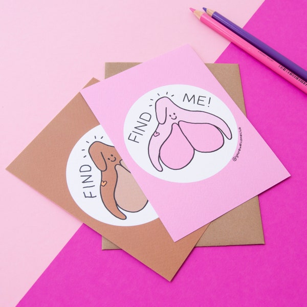 Postcard • Find me! Clitoris • You're Welcome Club x The Vulva Gallery