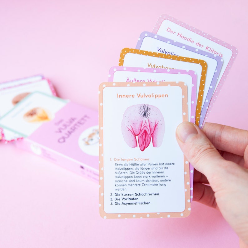 The Vulva Quartet Game A card game about vulva diversity by The Vulva Gallery image 8