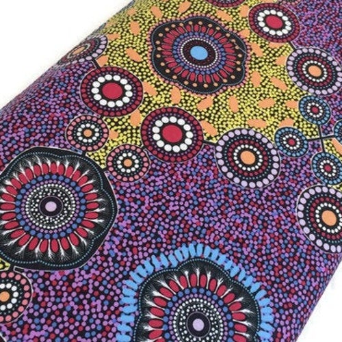 Australian Aboriginal Fabric by the YARD. Cotton Quilt Fabric Etsy