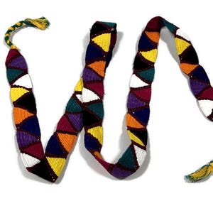 Vintage Guatemalan Handwoven Sash Belt 72\