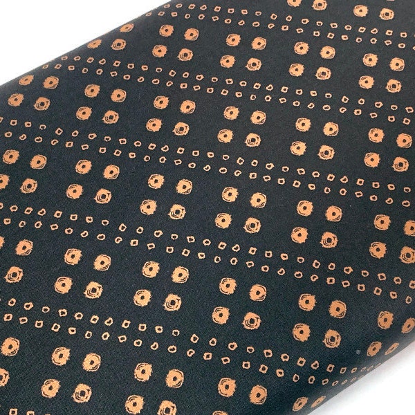 Black & Brown Bohemian Ethnic Style Graphic Print Fabric by the Yard. Terra by Windham Fabrics. 100% Cotton for Sewing, Quilting, Home Décor
