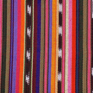 Southwest Style Sunset Shades Ikat Striped Guatemalan Fabric by the YARD. Handwoven Fair Trade Mayan. Medium Weight for Home Décor 36 wide. image 3