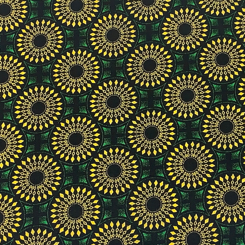 Green African Fabric - Etsy