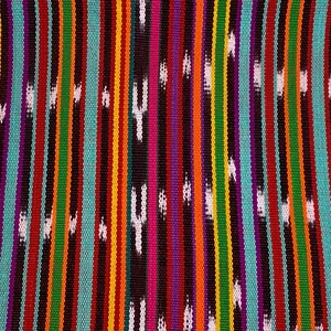 Spring Bright Striped Ikat Guatemalan Fabric by the YARD. Handwoven Fair Trade Ethnic Mayan Fabric. 100% Cotton for Home Décor 36 wide. image 5