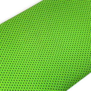 South African Shweshwe Fabric by the YARD. DaGama Three Cats Lime Green Circled Dots. Cotton Fabric for Quilting, Apparel, and Home Decor Bild 2