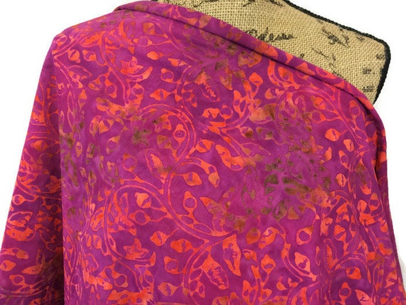 Items similar to Batik Fabric--Hand Dyed Fabric--Knit Cotton ...