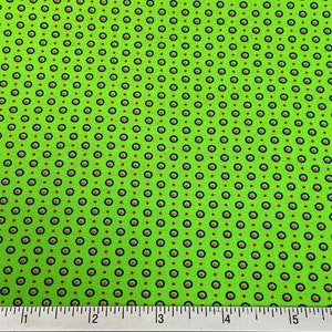 South African Shweshwe Fabric by the YARD. DaGama Three Cats Lime Green Circled Dots. Cotton Fabric for Quilting, Apparel, and Home Decor Bild 6