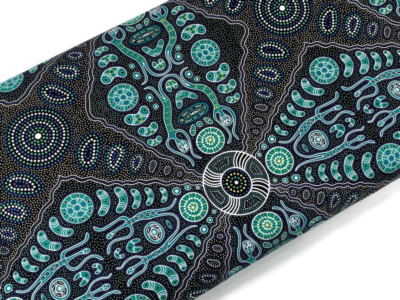 Australian Aboriginal Cotton Quilting Fabric by the YARD. M&S Etsy