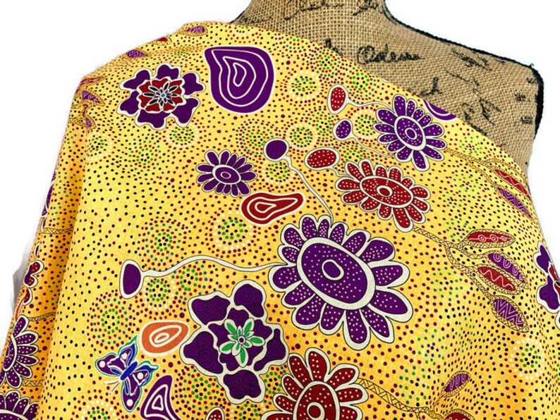 Australian Aboriginal Cotton Quilting Fabric by the YARD. Etsy