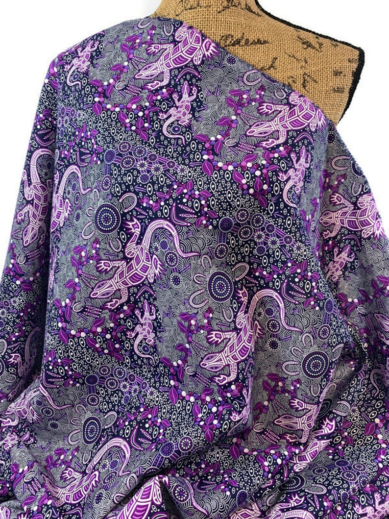 Australian Aboriginal Cotton Quilting Fabric by the YARD. M&S Etsy