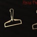 Pair (2) Large Lobster Clasp Swivel Hooks 2 inch 50 mm
