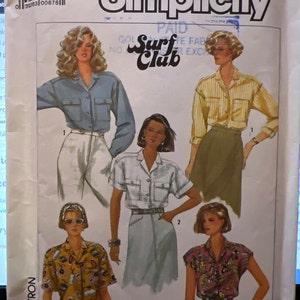 Simplicity 7947 Misses&#39; Easy-to-Sew Loose Fitting Shirt Pattern