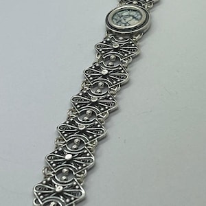 Beautiful fliering link bracelet, 925 sterling silver bracelet, 8 &#39;&#39; antique Roman glass bracelet, unique jewelry, OOAK