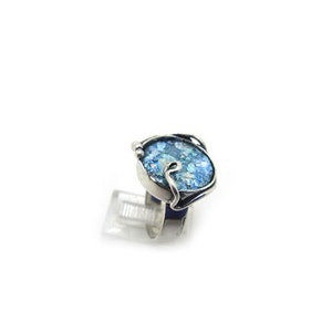 Special Roman Glass Ring, 925 Sterling Silver Ring, Custom Size Ring, Roman Glass Jewelry