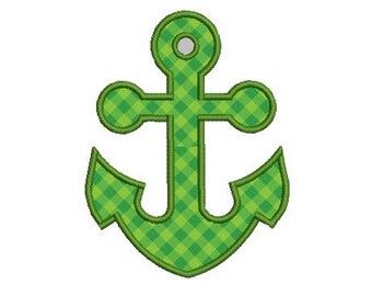 anchor applique embroidery design
