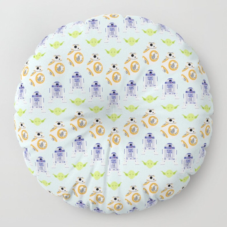 R2-D2 BB-8 and Yoda Chevrons Floor Pillow Rebel Scum Dog Pillow Star Wars Floor Pillow Rebel Alliance Floor Cushion Rebel Dog Pillow,