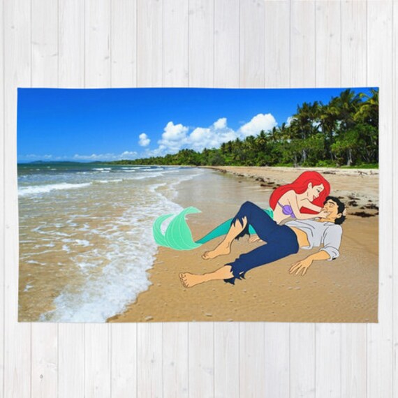 Disney S The Little Mermaid Ariel And Prince Eric Rug Image 0
