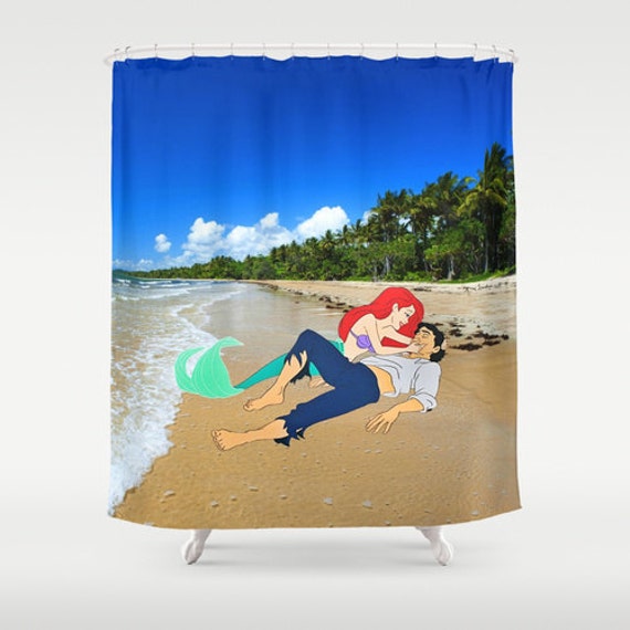 Disney S The Little Mermaid And Eric On The Beach Shower Etsy