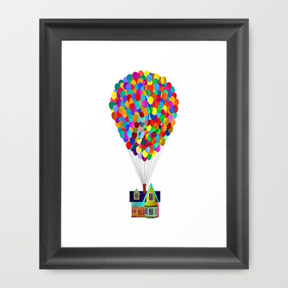 Disney and Pixar's Up Art Print Etsy