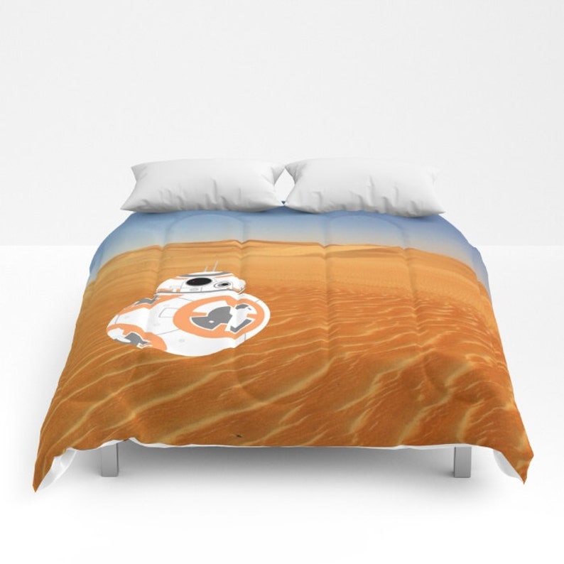 Star Wars Inspired Bb 8 On Jakku Comforter Blanket