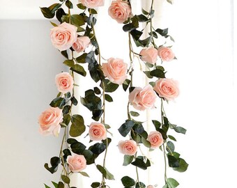 hanging paper flower garland