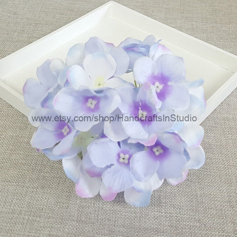 Hydrangea Flower Heads Silk Wedding Flowers Artificial Etsy