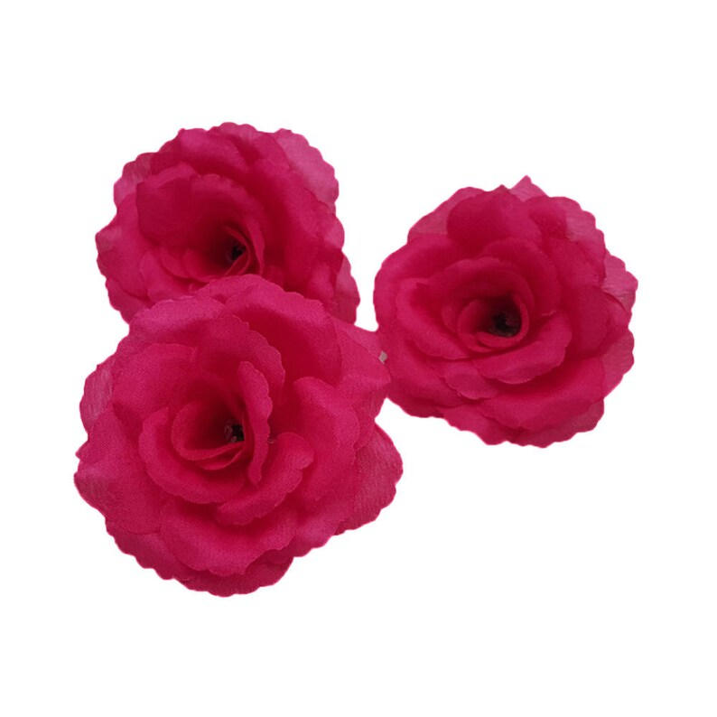 Silk Rose Heads Artificial Flower Heads 3 Inch Wholesale Lot Etsy