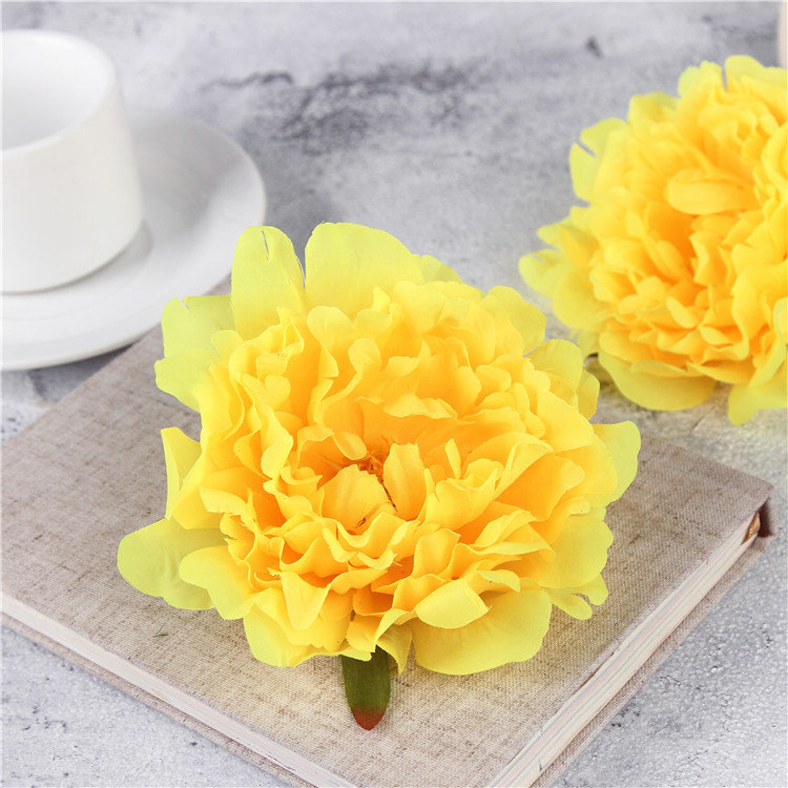 Large Silk Peony Flower Blooms Fake Peonies for Flower Wall Etsy