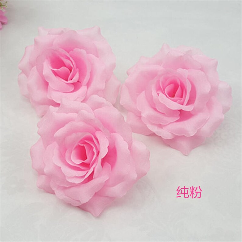 Silk Flower Heads Artificial Roses Heads Bulk Wholesale For Etsy