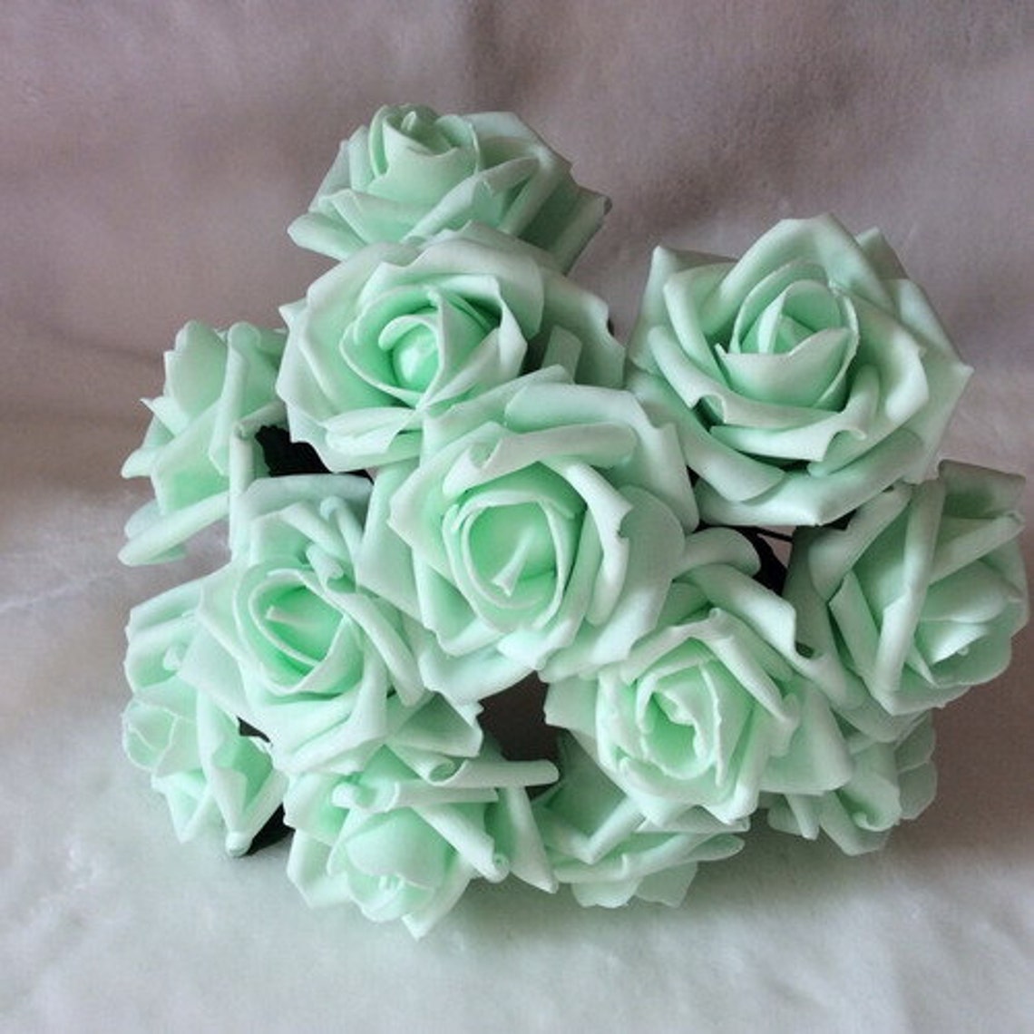 Mint Wedding Flowers Artificial Roses Mint Green Flowers for Etsy