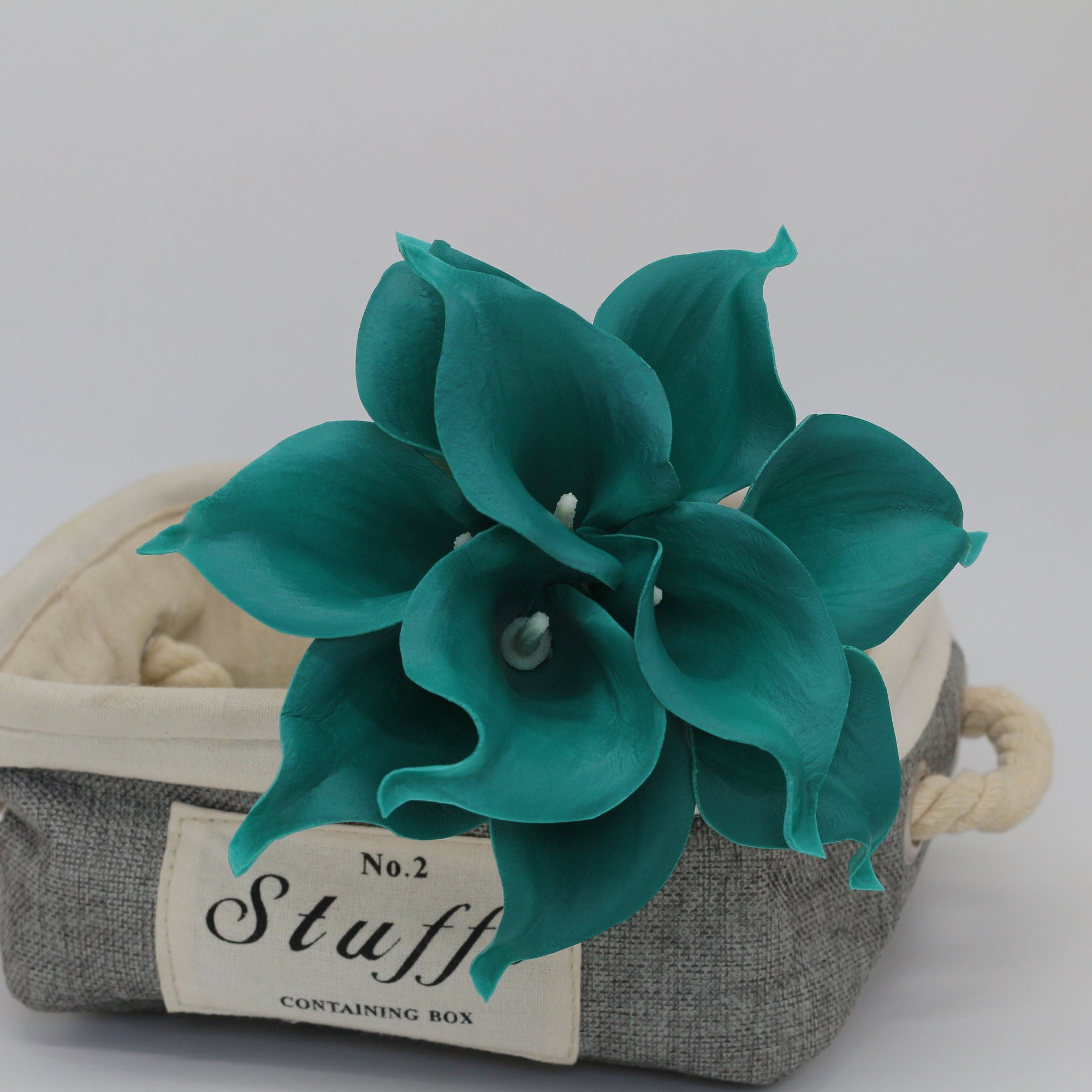 Oasis Teal Wedding Flowers Teal Green Calla Lilies 10 Stem Etsy