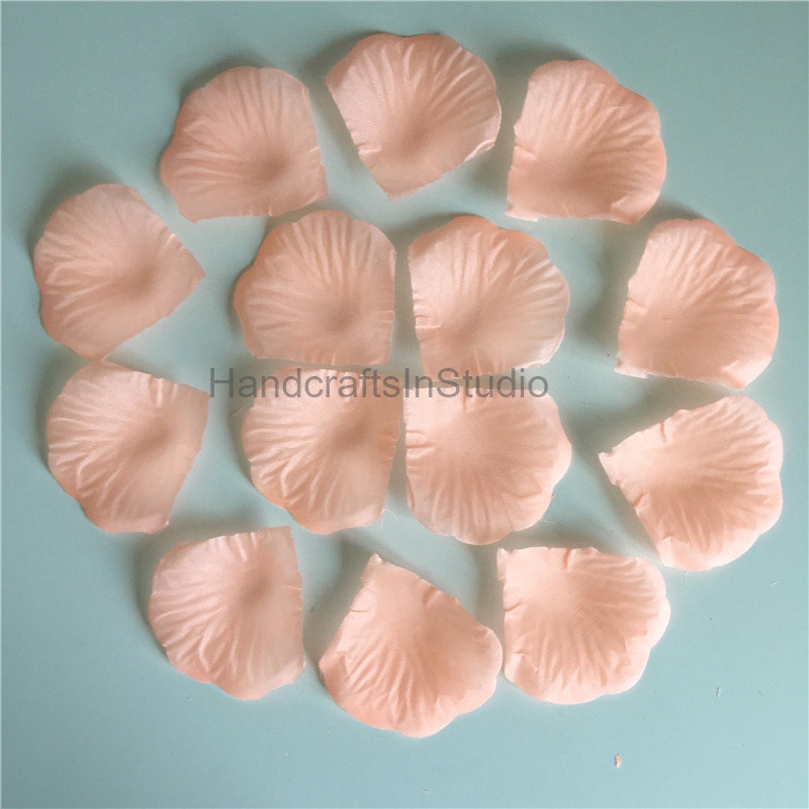 Peach Petals Silk Rose Petals Bulk Flower Petals Champagne Etsy