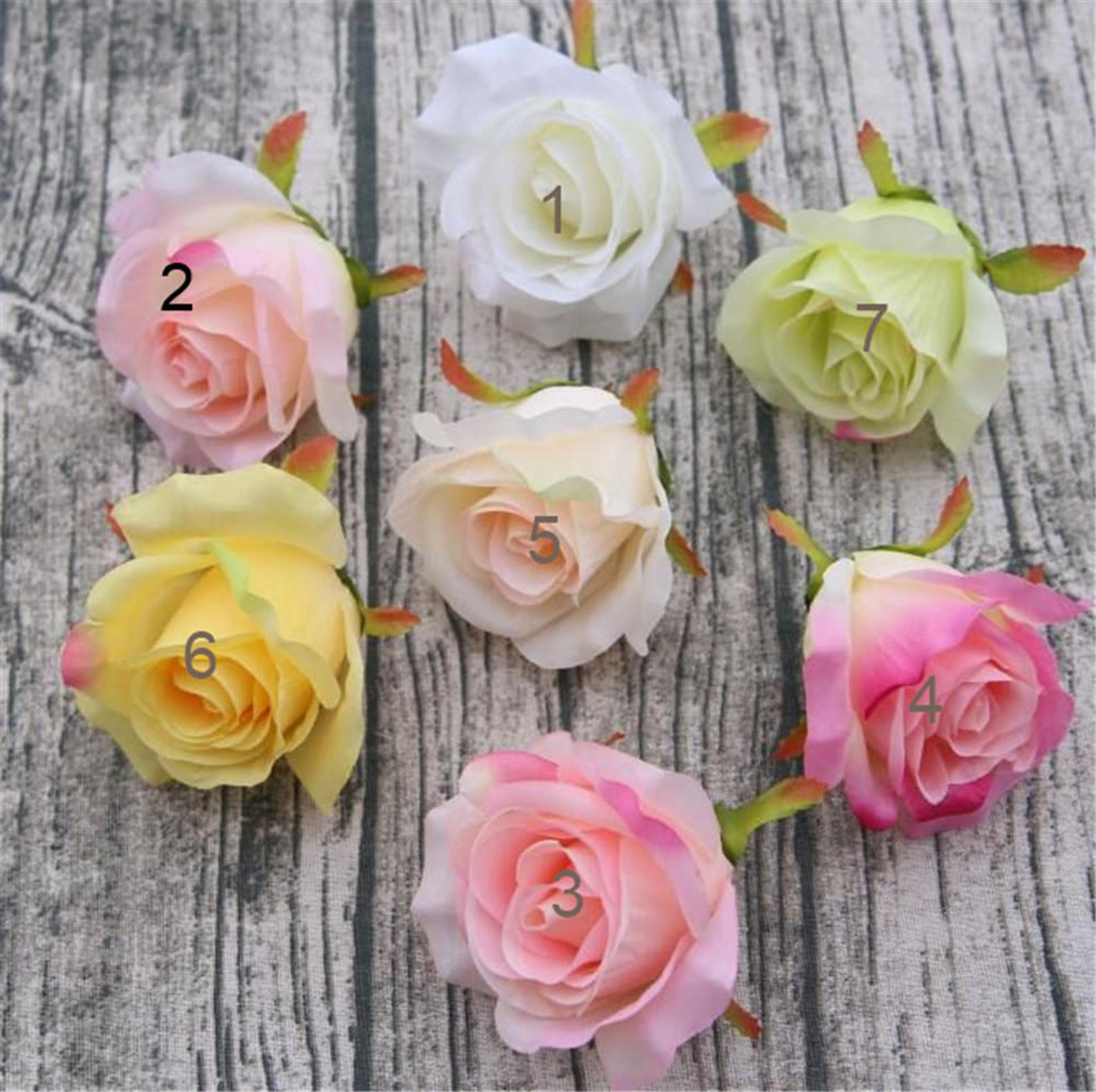 Bulk Rose Heads Silk Flowers Roses Wholesale 100 Flowers 7 Etsy