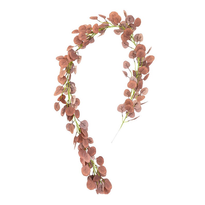 Faux Silver Dollar Eucalyptus Garland Artificial Ivy Vines Etsy