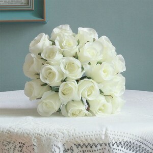 Seidenrosenstrauß Künstlicher Blumenstrauß Hochzeit/Haus/Dekorationen/Arrangement/Geschenk DY-20T Bild 7