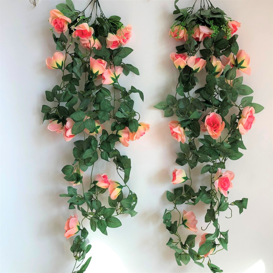 Fake Flower Garland Silk Rose Vine Wedding Party Etsy Canada