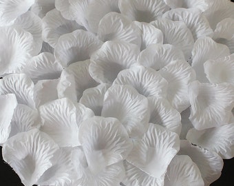 1000 pcs White Rose Petals Bulk Silk Rose Petals Artificial Petals For Wedding Confetti Party Event Decoration HB-LX-008