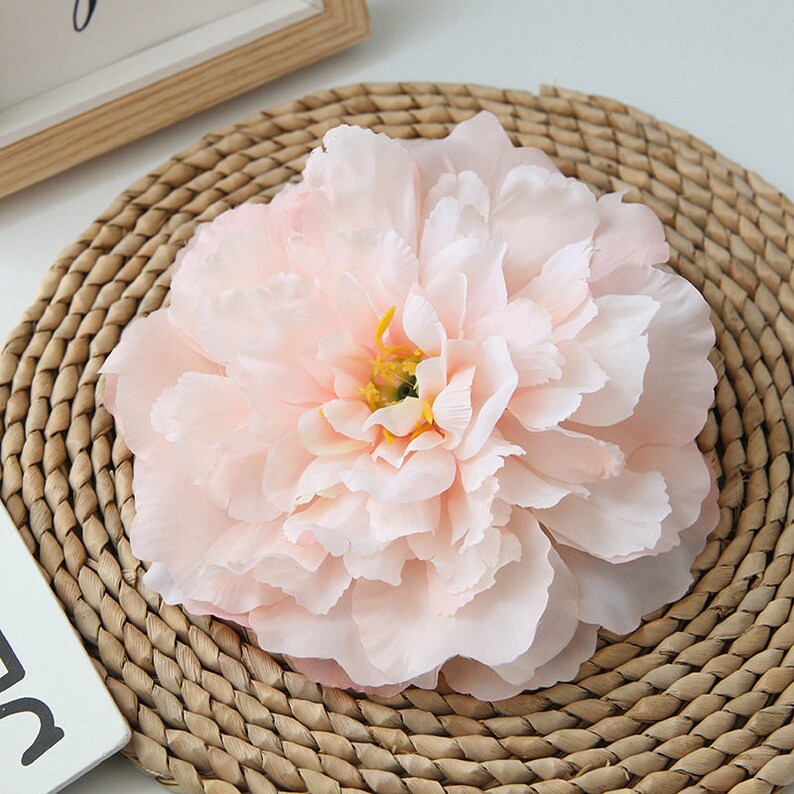 Peony Flowers White Peonies Silk Flowers Bulk Artificial Peony Etsy