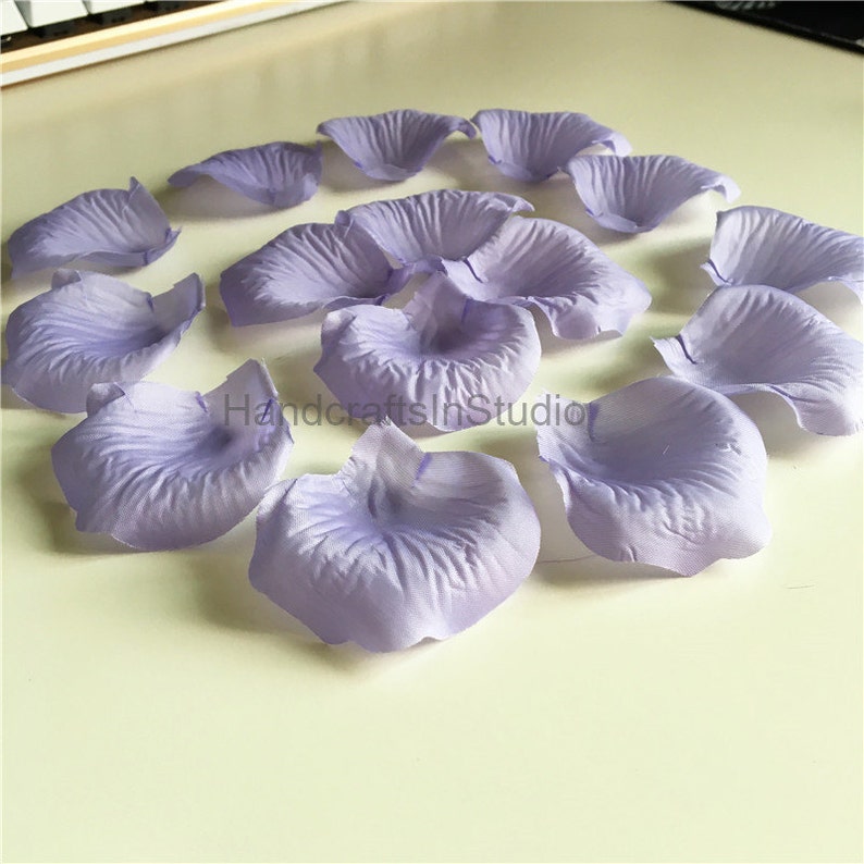 Lavender Rose Petals Light Purple Silk Flower Petals 1000 For Etsy