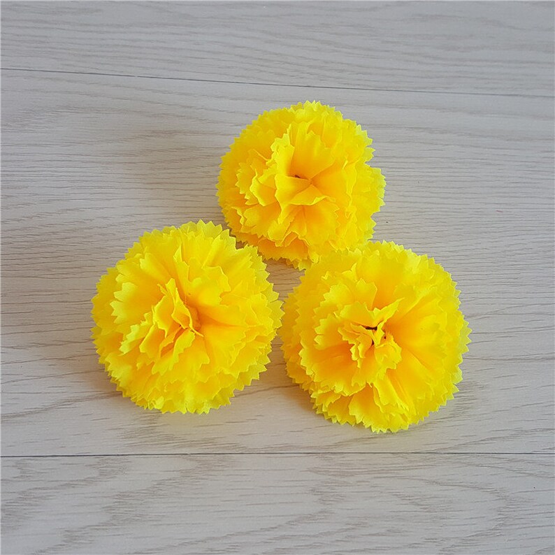 Small Silk Carnation Flower Heads Small Carnations 2 Inch Etsy