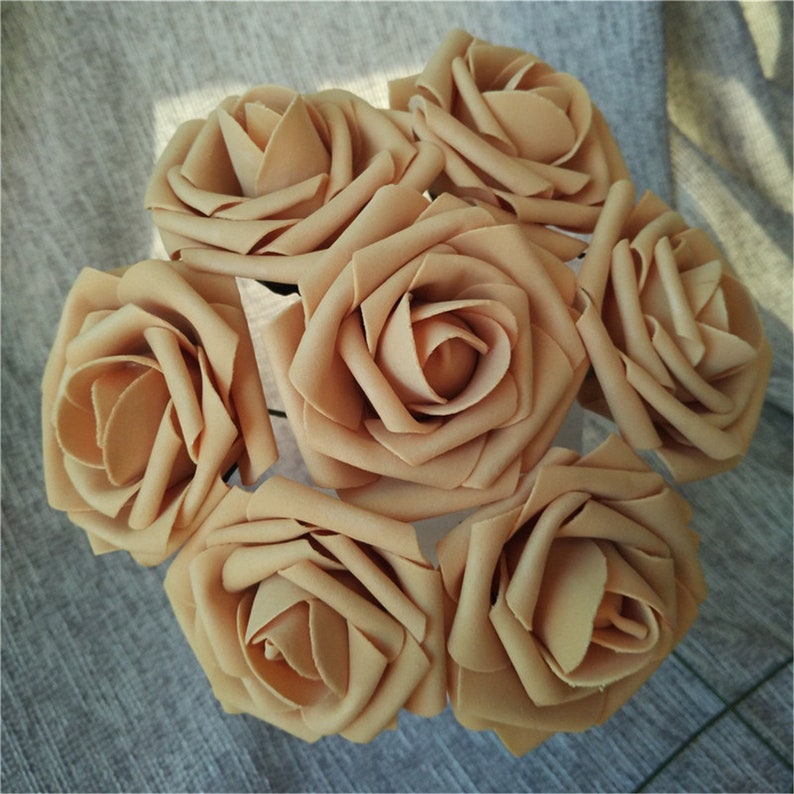Mustard Flowers Artificial Roses 100 Stems for Bridal Bouquets Etsy