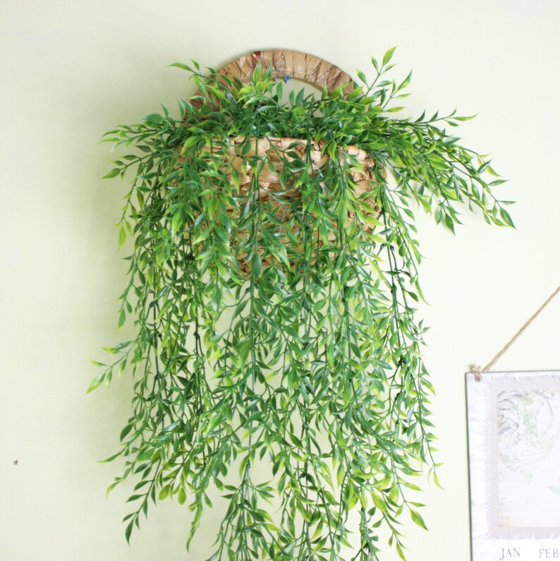 Artificial Hanging Plants Home Wall Decor Plastic Plant Etsy UK