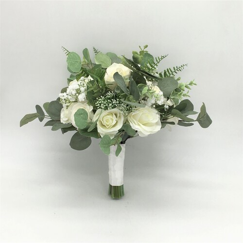 Boho Greenery Bouquet Artificial Eucalyptus Bouquet With Etsy