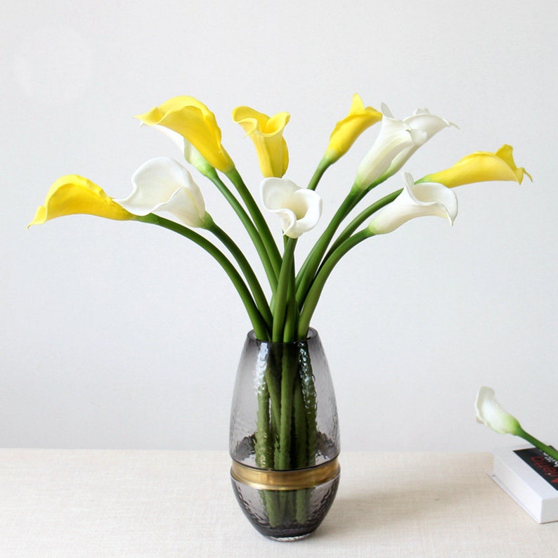 Tall Calla Lily White Calla Lilies Purple Flower PU 12 ...
